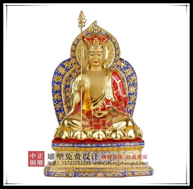地藏菩萨铜佛像