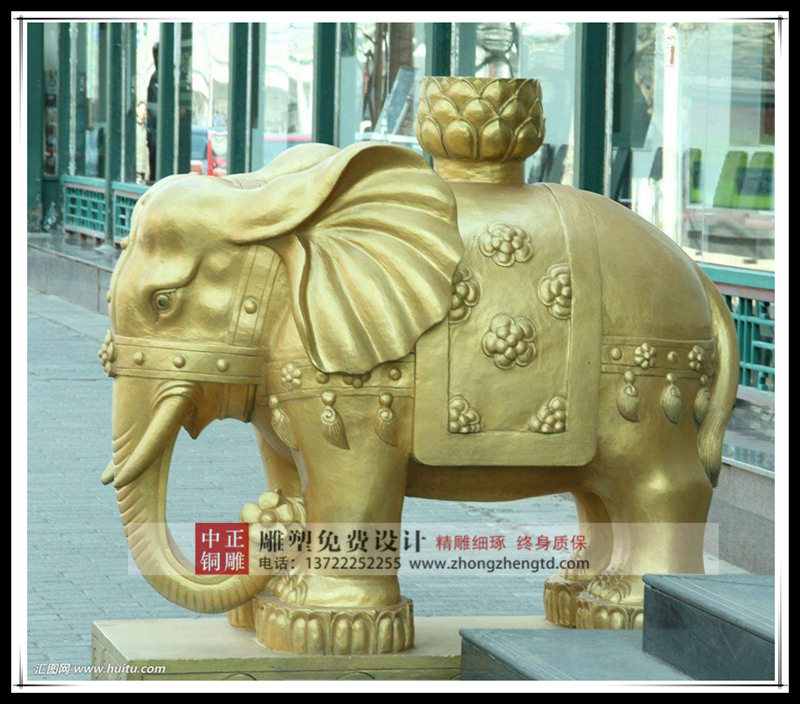 大象铜雕