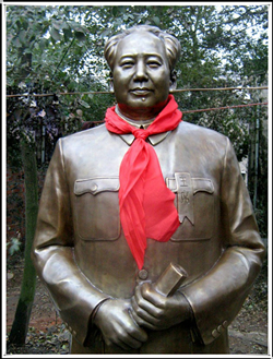 毛主席人物铜雕