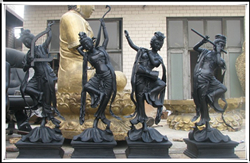 大型四大美女铜雕塑