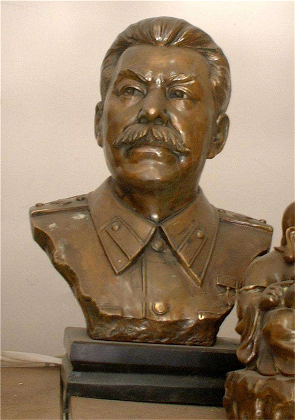 斯大林铜雕塑