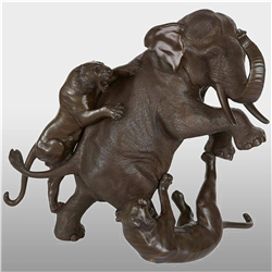 抽象大象铜雕