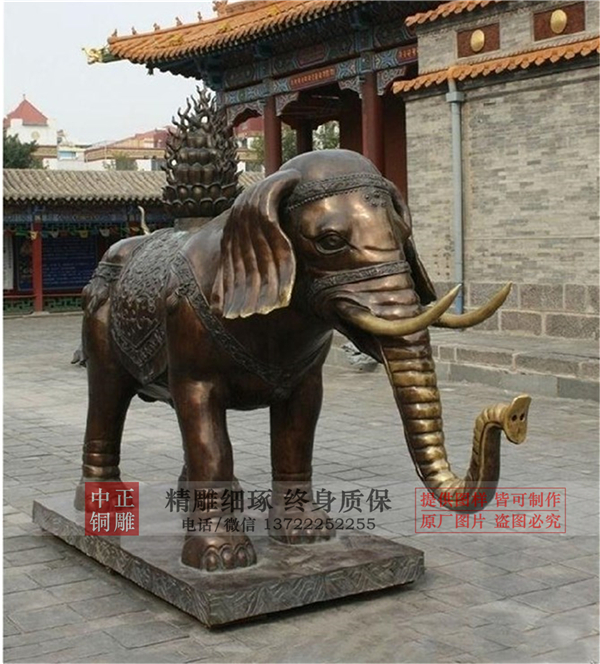 企业大象铜雕