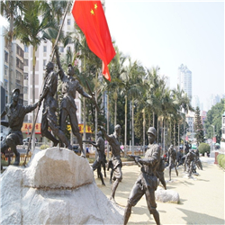 步行街红军雕塑