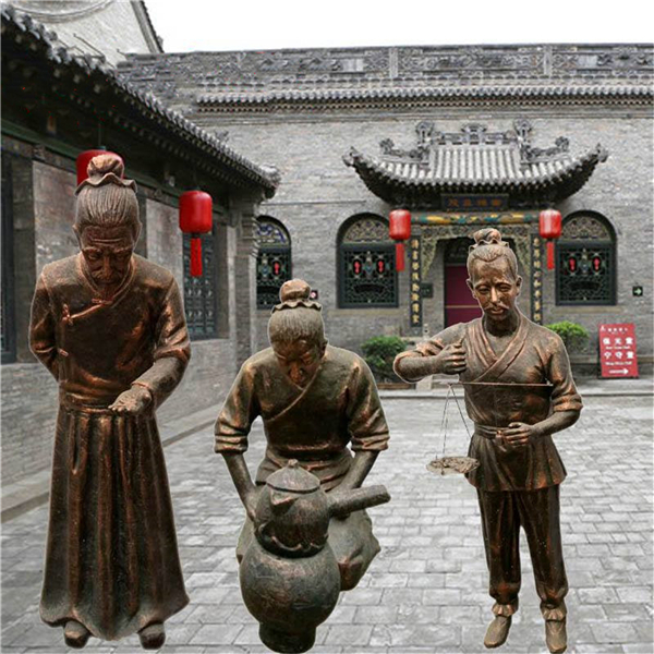 中医文化铜像