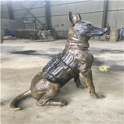 大型铜狗雕塑
