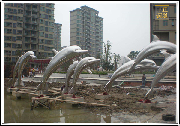 大型海豚景观雕塑