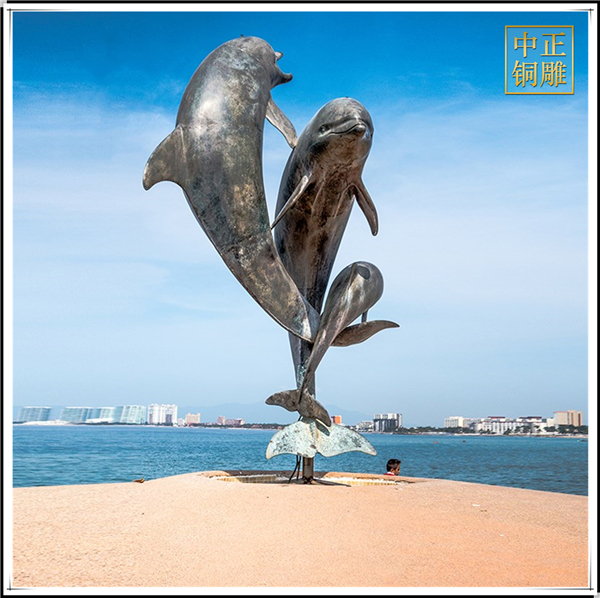 园林海豚雕塑