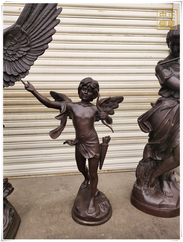 天使丘比特铜雕塑