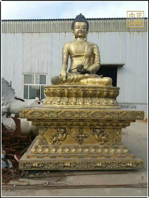 大型文殊菩萨铜佛像