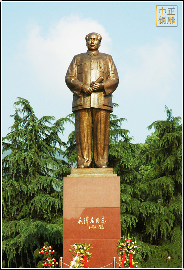 室外大型毛主席人物铜雕塑