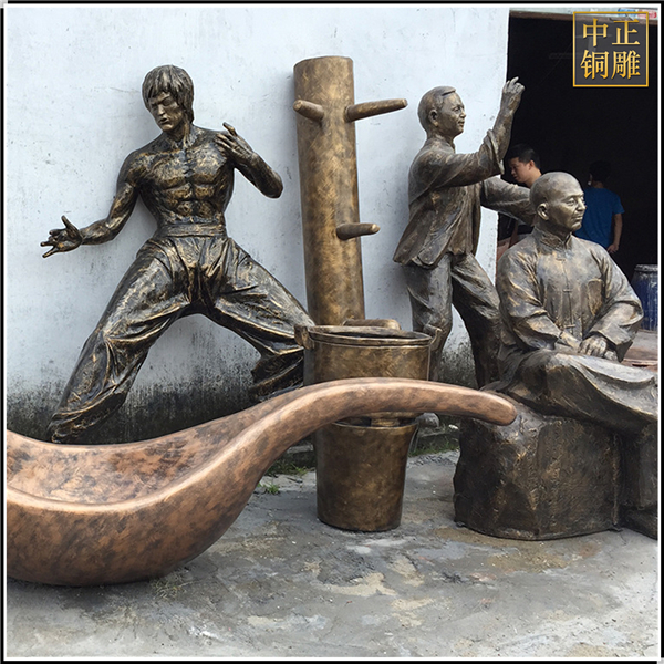 李小龙人物铜雕塑铸造