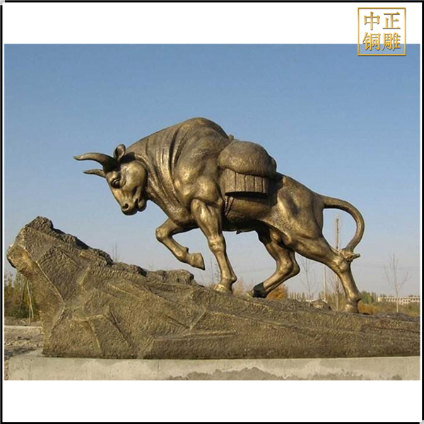 大型旺市铜牛雕塑