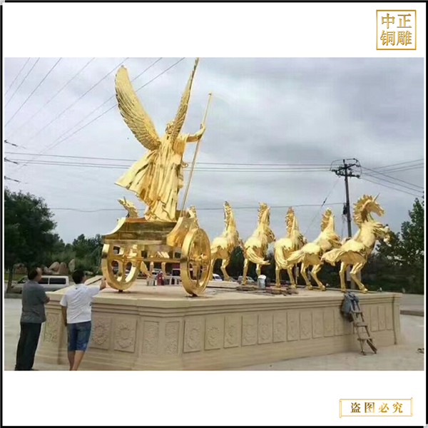 公园大型铜马雕塑摆件