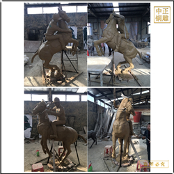 骑马铜雕塑铸造厂家