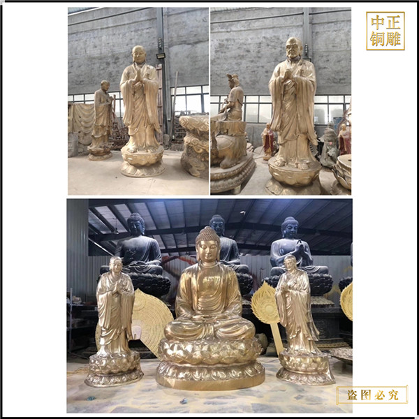 寺庙释迦牟尼佛铜像