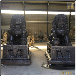 大型铜狮子铸造