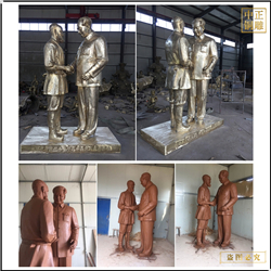 名人外交铜雕塑铸造