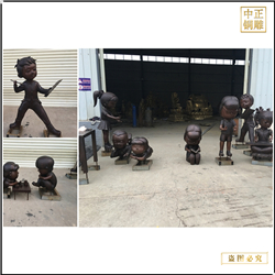 小型儿童人物雕塑铸造厂
