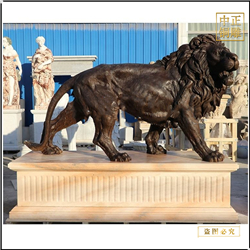 景观铜雕狮子铸造