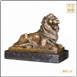 银行门口狮子铜雕