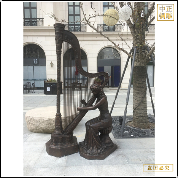 广场音乐主题人物铜雕