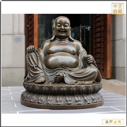 铸铜大型弥勒佛雕塑供应