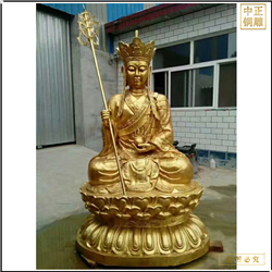 黄铜地藏菩萨佛像