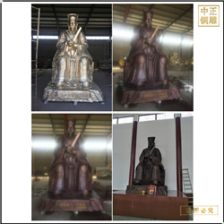 大型徐若木坐像铜雕塑制作