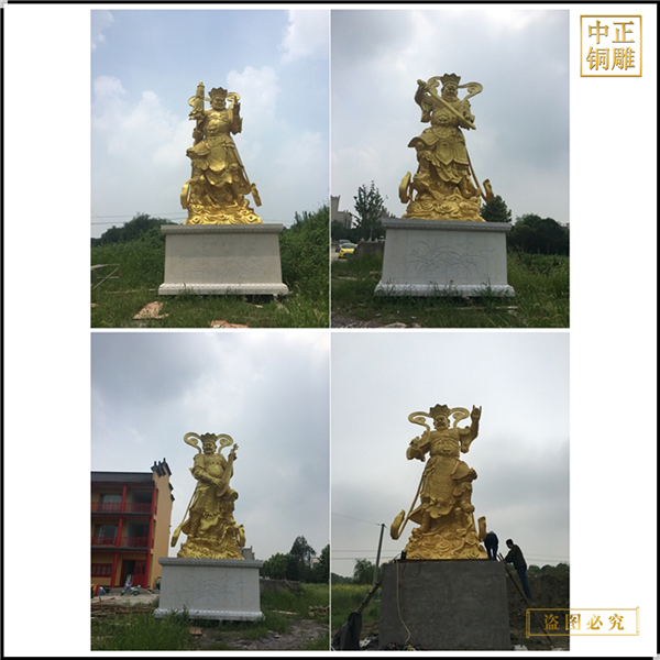 大型四大天王铜像制作