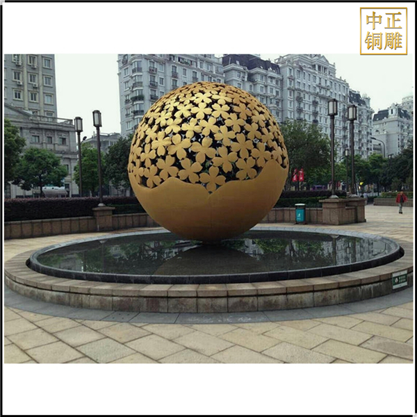 小区广场风水球铜雕塑