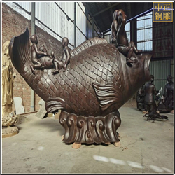 大型室外铜鱼雕塑