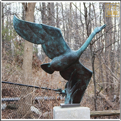 铜天鹅飞行雕塑铸造