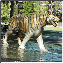 动物园老虎景观雕塑