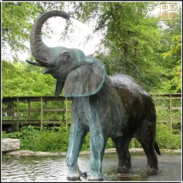 铜大象园林景观雕塑