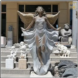 西方白衣天使人物铜雕塑