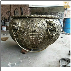 狮子头铜缸铸造