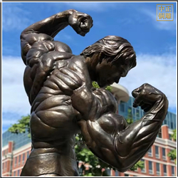 大型肌肉男半身像雕塑